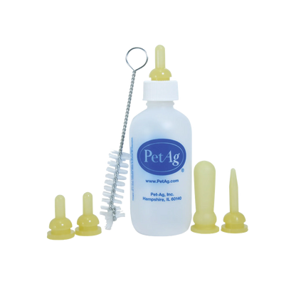 PetAg® Nursing Kits,"Bottle with yellow nipples and cleaning brush"