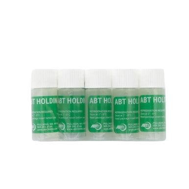 ABT360 Holding Media,"Five green bottles with white caps"