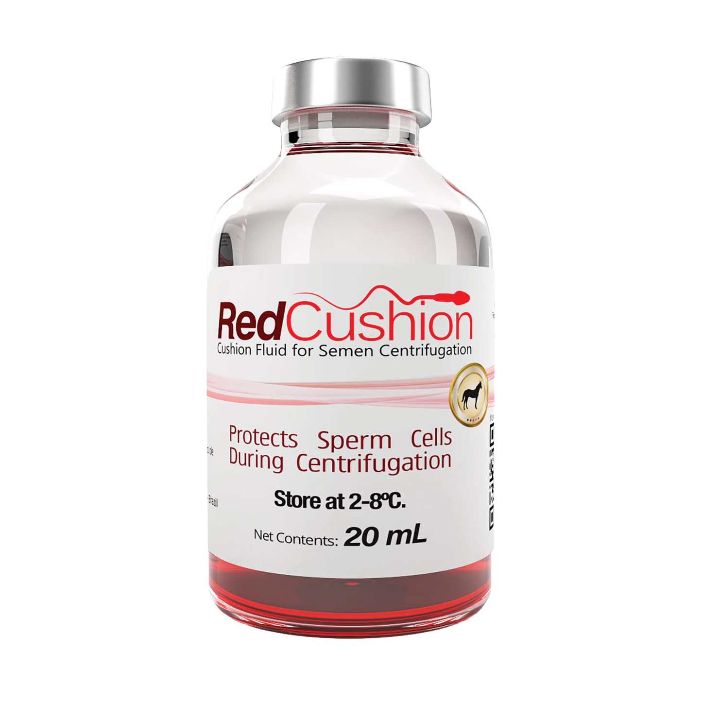 Botu Red Cushion,"Glass vial with silver cap and red liquid"