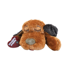 Snuggle Puppy & Kitten,"Brown plush sleeping dog with floppy ears and heart tag"