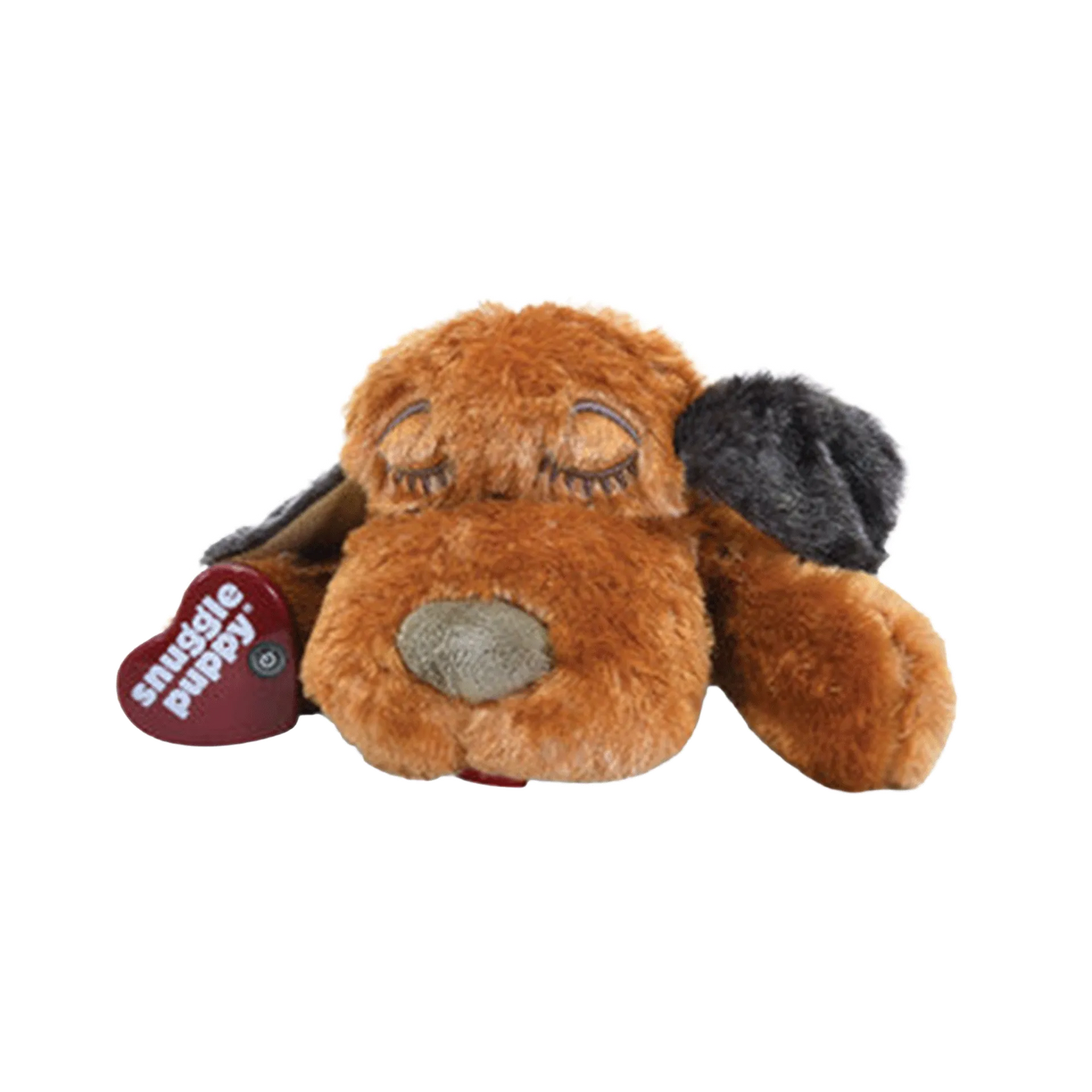 Snuggle Puppy & Kitten,"Brown plush sleeping dog with floppy ears and heart tag"