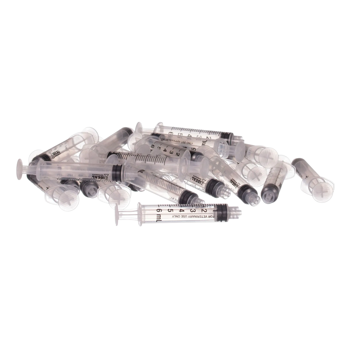Small Syringes without Needles,"Pile of clear plastic syringes without needles"