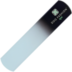 Glass Nail File,"Frosted glass nail file with black handle"