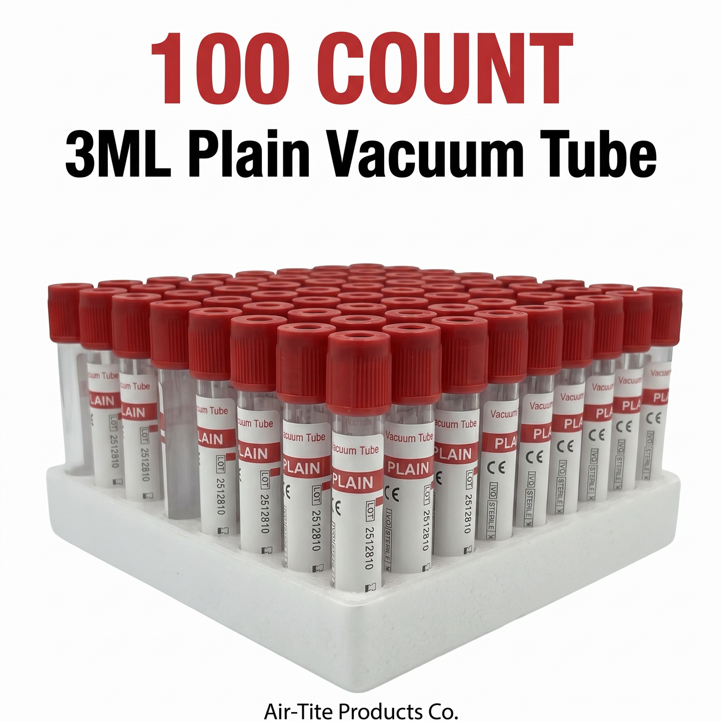 Vacutainer w/No Additive Red Top