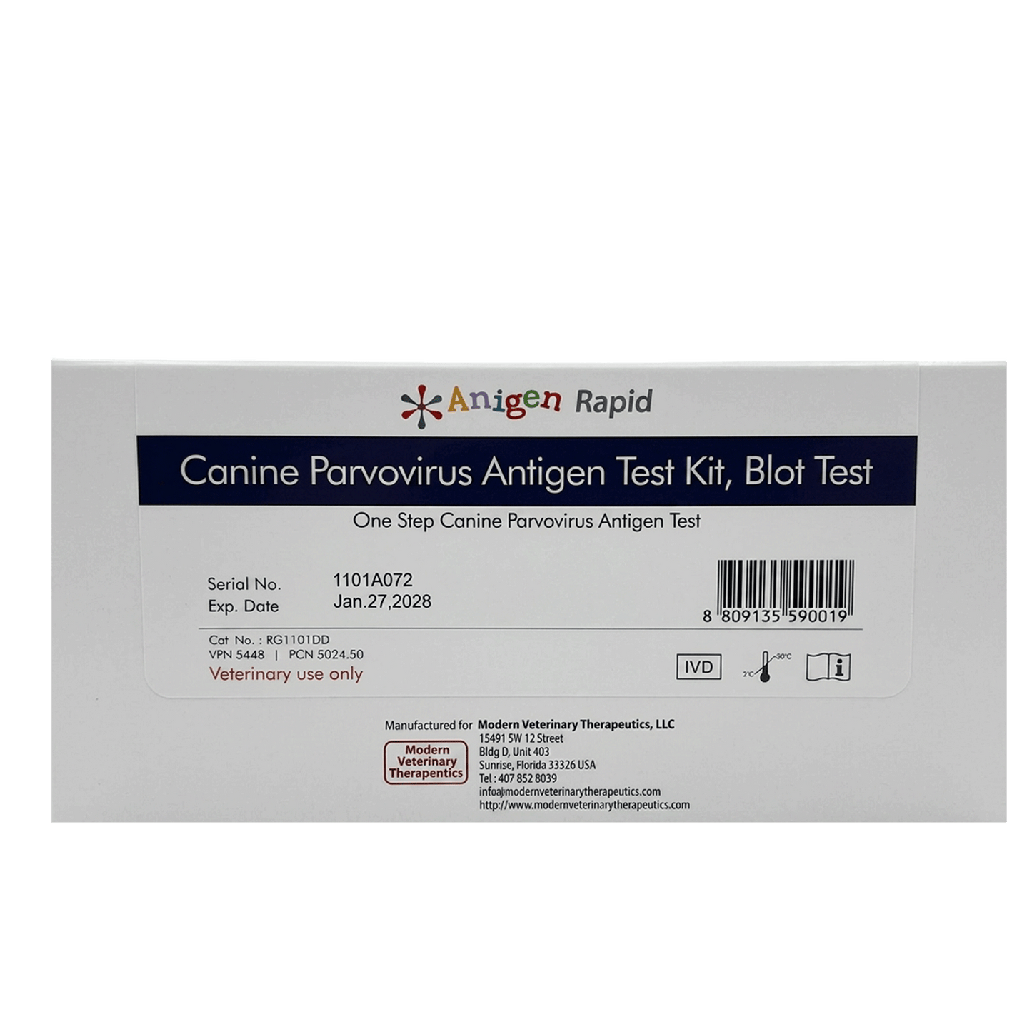 Antigen Canine Parvovirus Rapid Test Kit