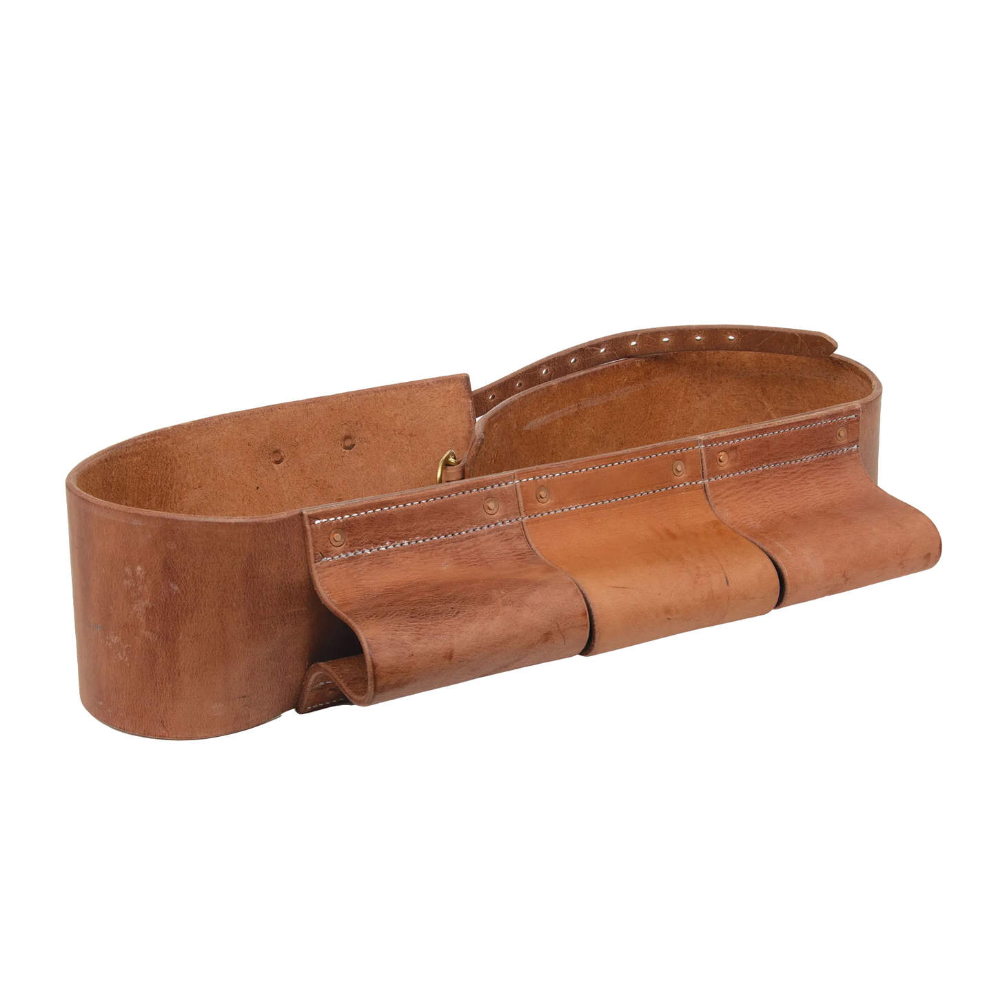 Bite Bar for phantom,"Brown leather strap with three front pockets"