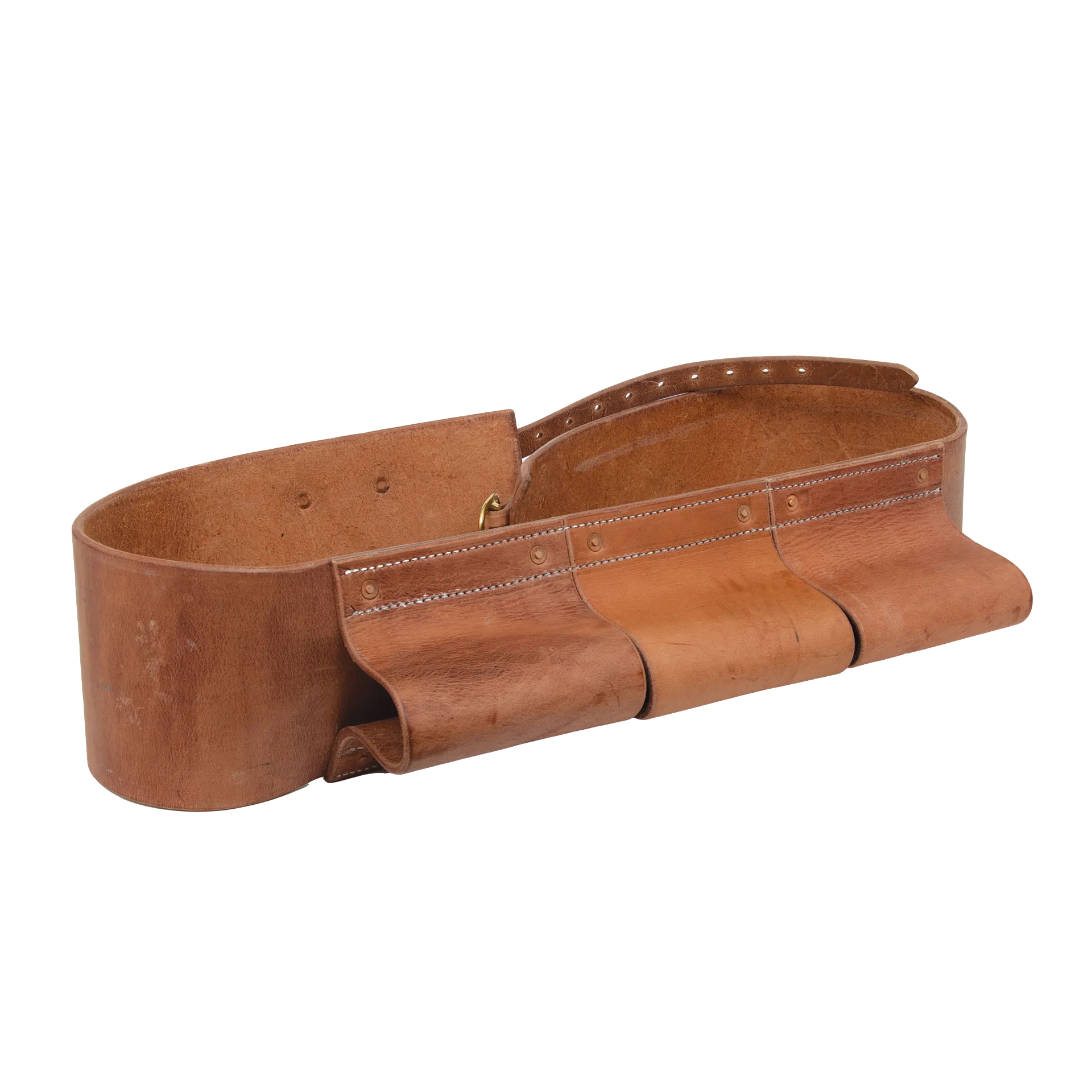 Bite Bar for phantom,"Brown leather strap with three front pockets"