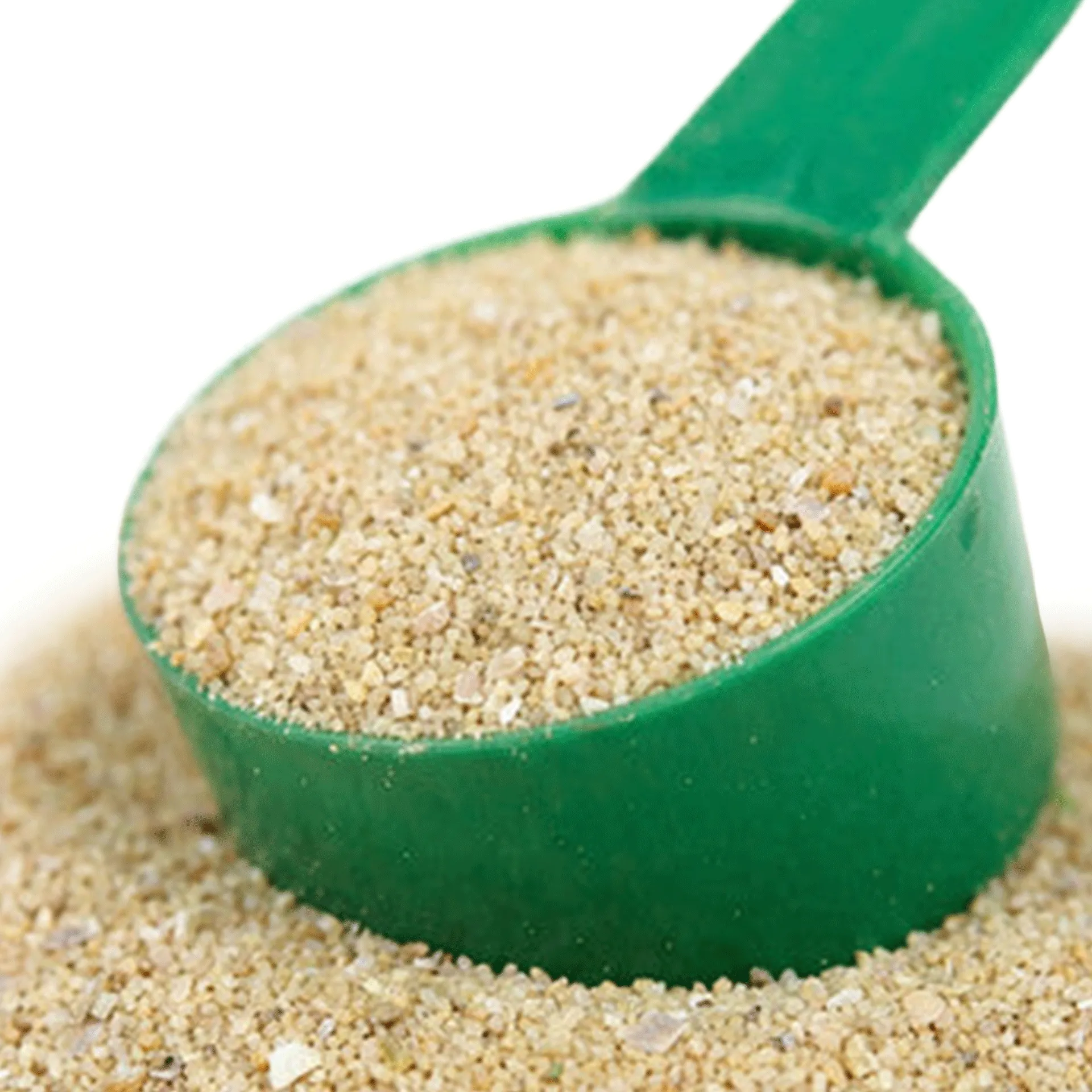 Heiro™,"Green scoop filled with beige granular powder"