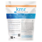 KMR®,"Back view of resealable pouch with feeding directions panel"