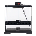 Puppywarmer® Puppy Incubator,"Glass-front incubator with digital control display"