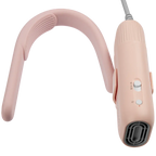 Mini Portable Neck Dryer by TZGroom,"Pink wearable neck dryer with side controls and front vent"