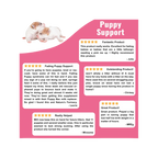 Puppy Support for Fading Puppies,"Two puppies above a pink customer review graphic"