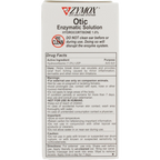 Zymox® Plus Otic-HC Enzymatic Solution,"Front view of product box with drug facts panel"