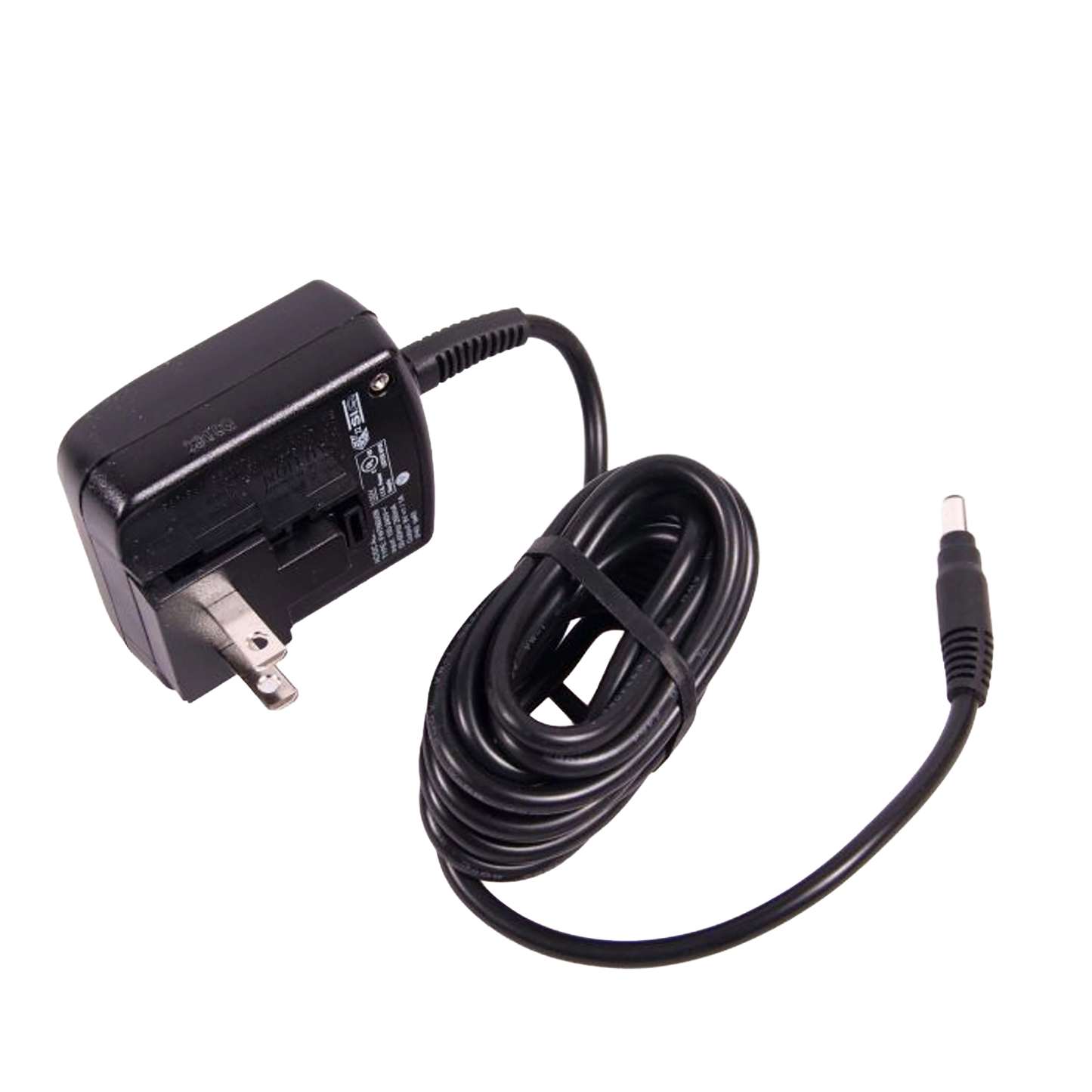 Flexineb® Battery and Charger System,"Black wall charger with attached cord and barrel plug"