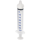 Puppywamer Latchons Syringe Nipple Feeders,"Clear syringe feeder with nipple tip and measurement markings"