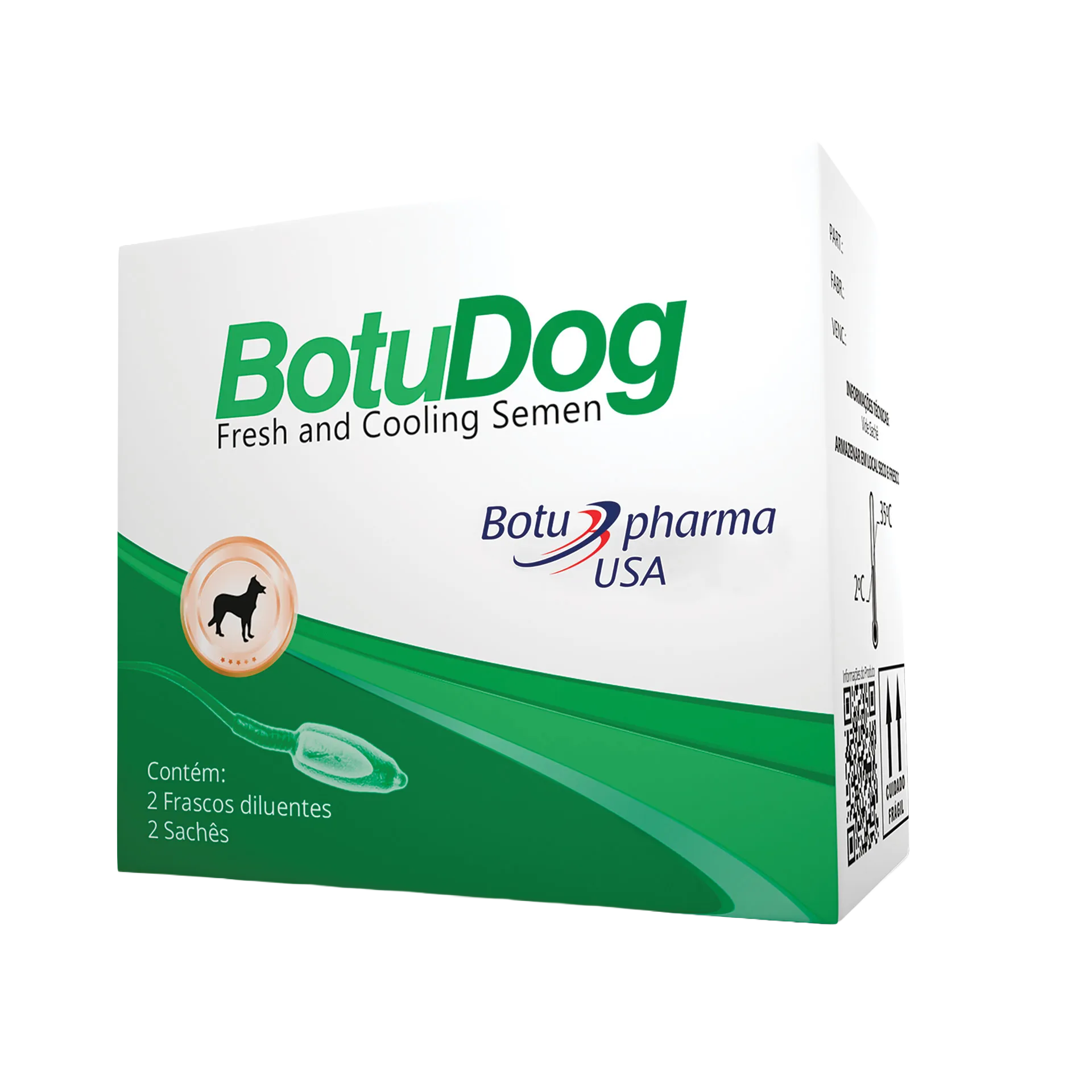BotuDog,"White and green product box with dog icon and side panel"