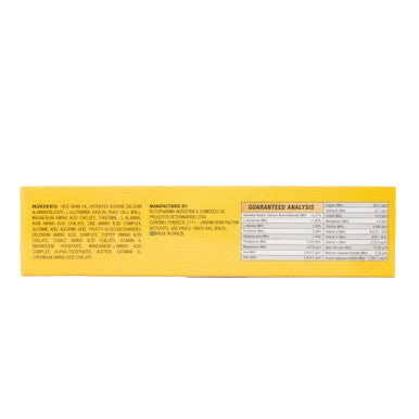 BotuMix Entrin Horse,"Yellow product box side panel with analysis table"