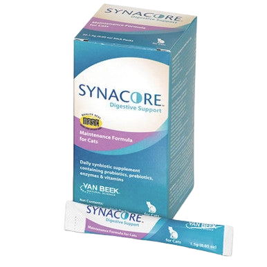 Synacore® for Dogs & Cats,"Supplement box with single sachet in front"