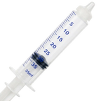 Puppywamer Latchons Syringe Nipple Feeders,"Clear feeding syringe with measurement markings"