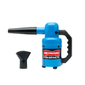 Quick Draw Compact Dog Dryer Mini,"Blue handheld pet dryer with nozzle attachment"