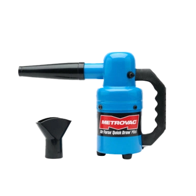 Quick Draw Compact Dog Dryer Mini,"Blue handheld pet dryer with nozzle attachment"