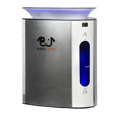 Puppywarmer Bundles,"Stainless steel warming unit with blue side window"