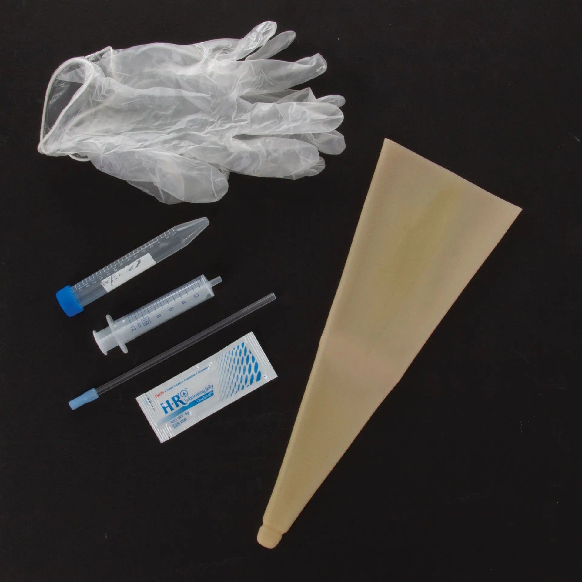 "Canine Collection Kit with Collection Cone & 6"" Pipette","Collection cone with pipette, syringe, tube, glove and lubricant packet"