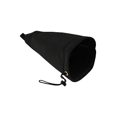 Insulated Nylon Bottle Cover,"Black tapered bottle cover with drawstring opening"