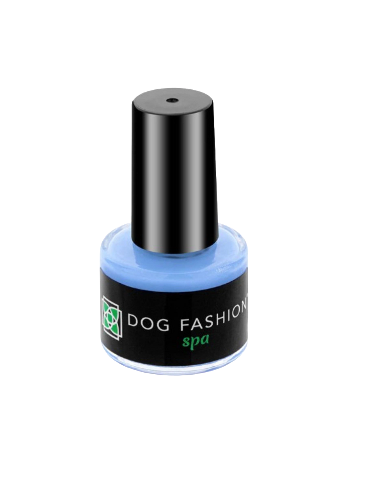 Non-toxic Nail Polish,"Light blue nail polish bottle with black cap"