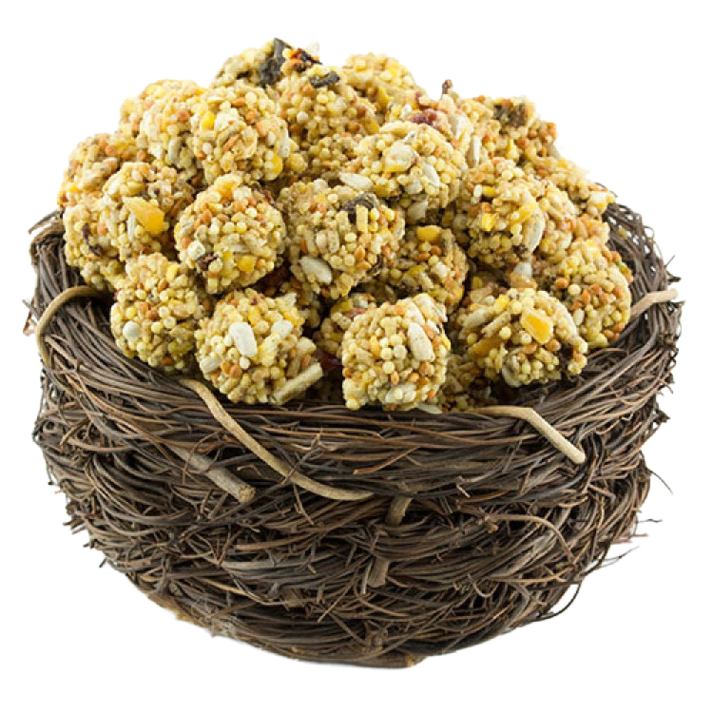 Lafeber Gourmet El Paso Nutri-Berries,"Basket filled with round seed and grain clusters"