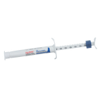 EquiMAX®,"White oral paste syringe with blue plunger ring and dose markings"