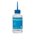 Botukiller,"Plastic squeeze bottle with blue nozzle cap and blue label"