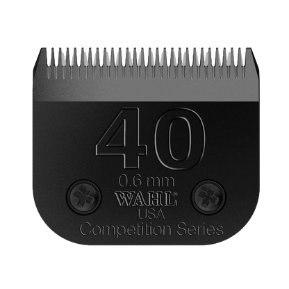 Wahl® Ultimate Competition Series Blades,"Metal clipper blade with black size plate"