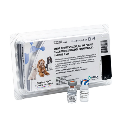 Nobivac® NXT Canine Flu H3N2,"Plastic tray with vaccine box and two vials"