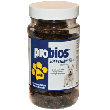 Probios® Soft Chews,"Plastic jar of soft chews with white lid"