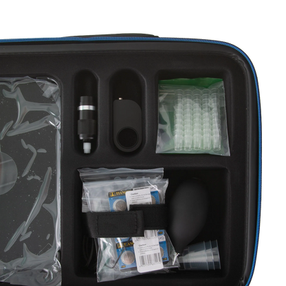 iSperm Semen Analyzer,"Open carrying case with device, pipette tips, and accessories"