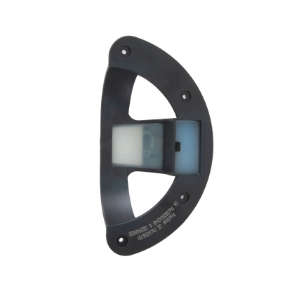 Equilume Replacement Cup,"Black curved mounting cup with four screw holes and clear insert"