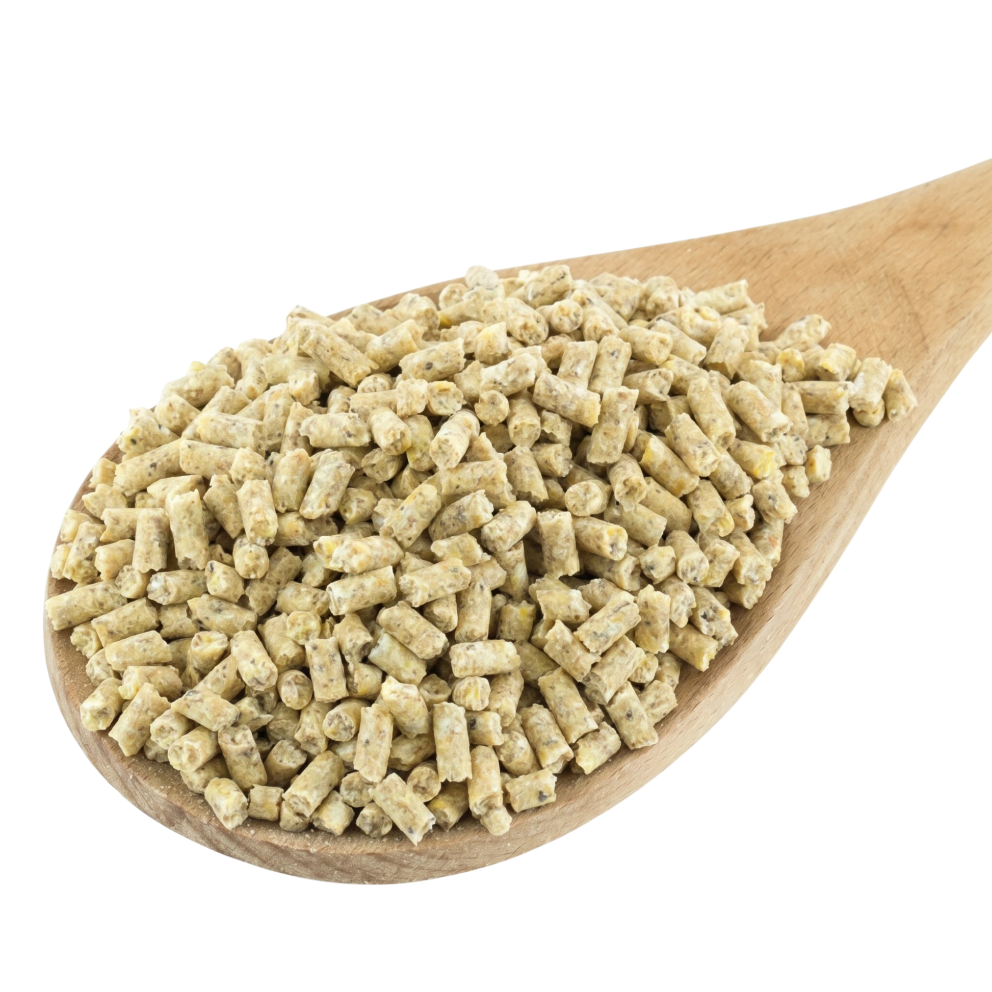 Lafeber Premium Daily Diet Bird Food,"Pellet bird food in a wooden scoop"