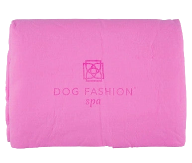 Absorption Towel,"Folded pink towel with centered logo"