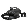 Duo-Sprint Dryer by Waggz,"Black pet dryer with hose and two nozzle attachments"