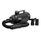 Duo-Sprint Dryer by Waggz,"Black pet dryer with hose and two nozzle attachments"