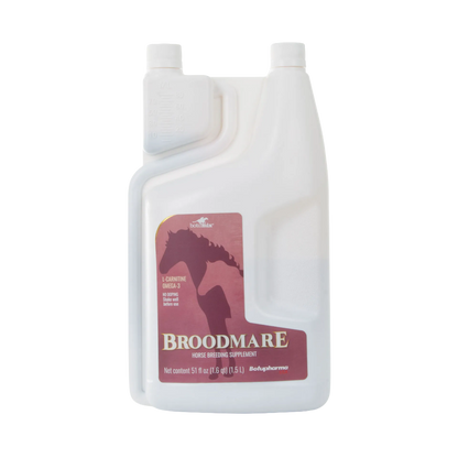 BOTU Broodmare Supplement,"White bottle with measuring chamber cap and front label"