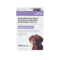 "Nobivac® Intra-Trac®<sub>3</sub>, 2 x 5 ml","Front view of vaccine box with dog photo"