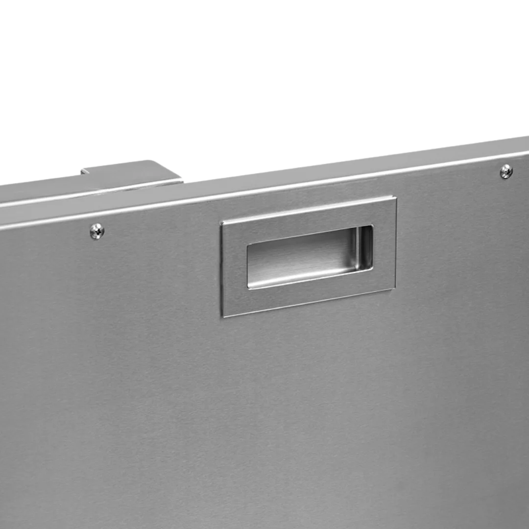 Dog Grooming Electric Tub with Sliding Door by Waggz,"Stainless steel sliding door with recessed handle"