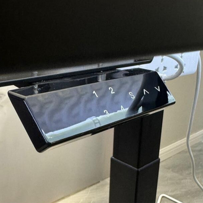 Premium Electric Table by TZGroom,"Black touch control panel with numbered buttons on table leg"