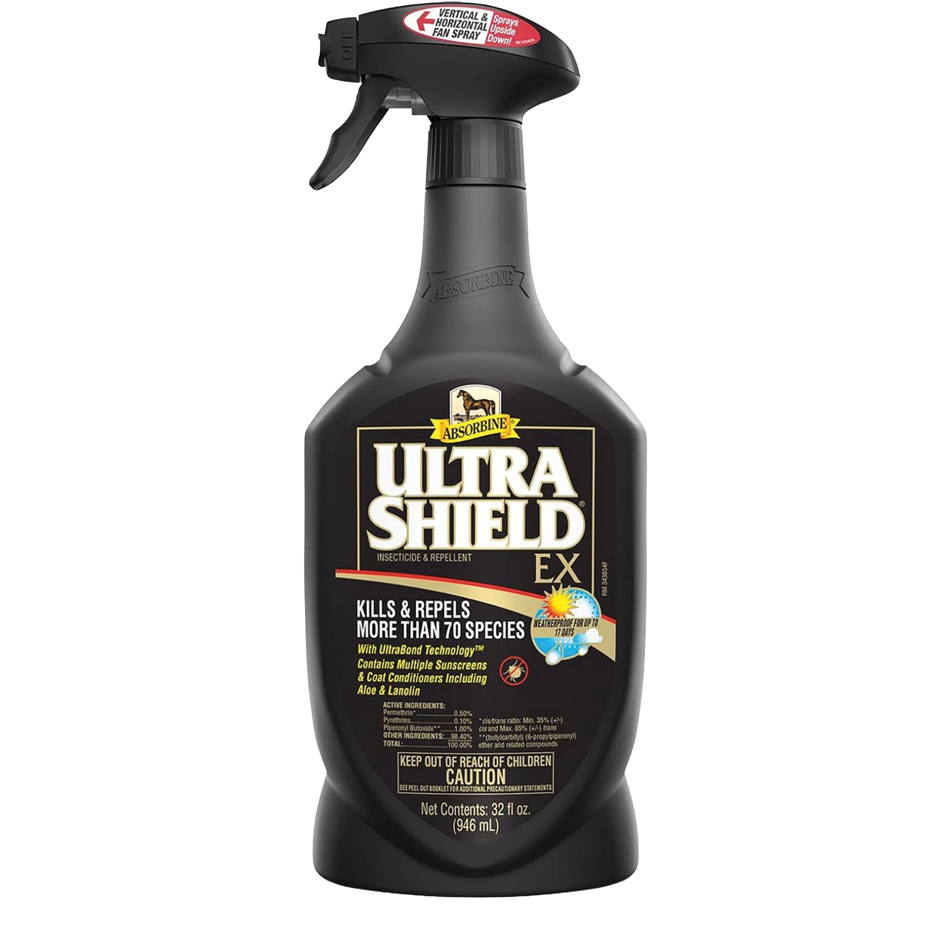 UltraShield® EX Insecticide & Repellent,"Black spray bottle with trigger nozzle"