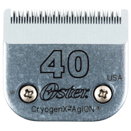 A5 Oster® Cryogen-X™ Blades,"Metal clipper blade with fine teeth and two screws"