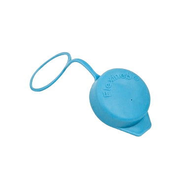 Flexineb® Medium Medication Cup,"Blue round cap with attached loop strap"