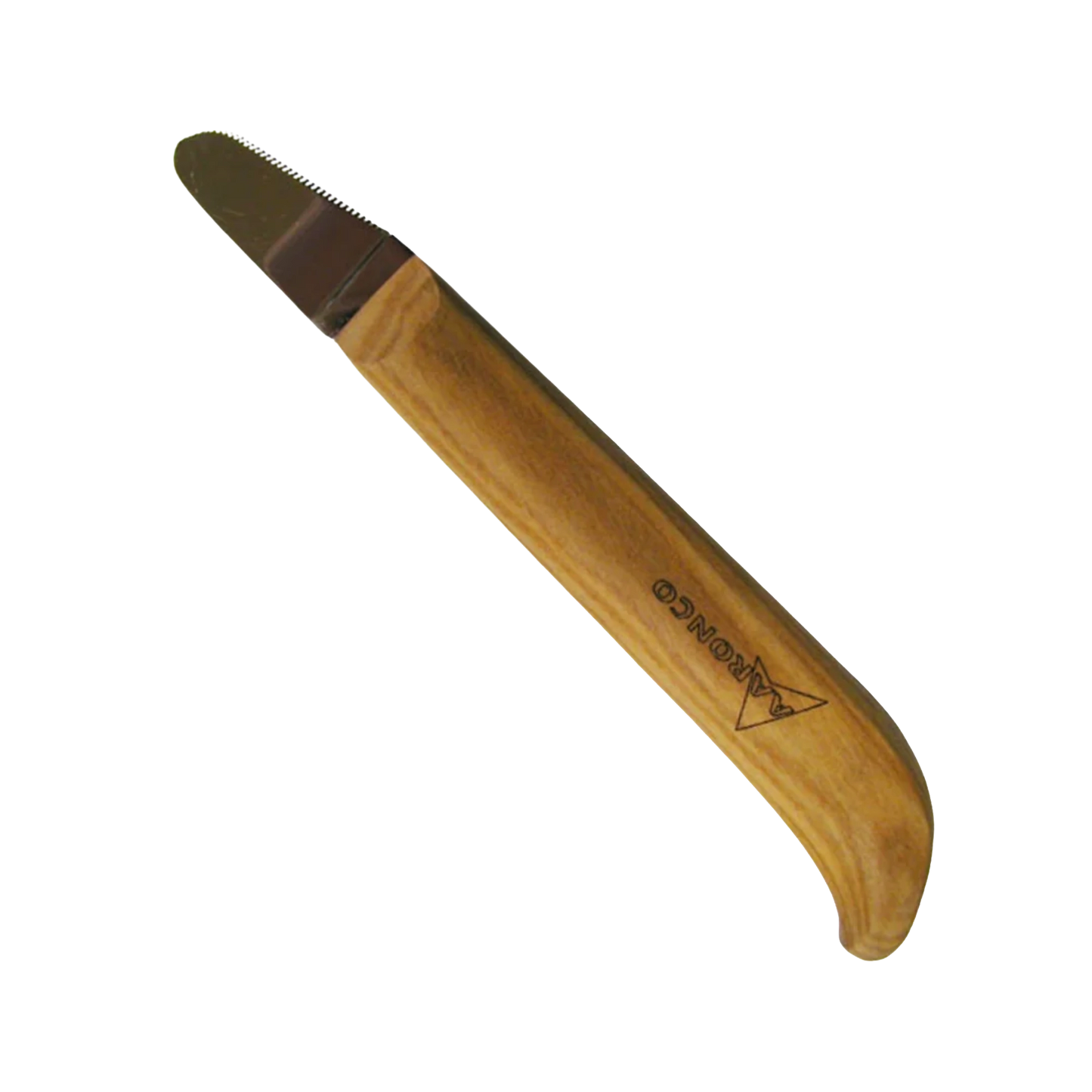 Aaronco Face Stripping Knife,"Wood-handled stripping knife with serrated metal blade"