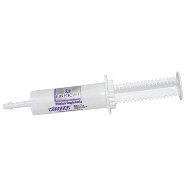 Conquer®,"White oral dosing syringe with plunger"